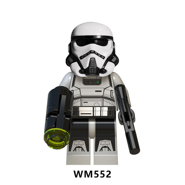 WM6036 Star Wars Minifigures Building Blocks Clone Stormtrooper Commander Figures MOC Bricks Model Toys Gifts For Children