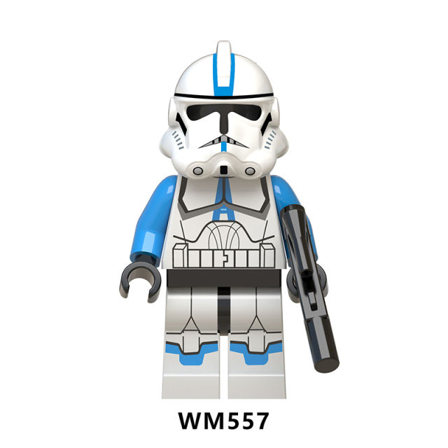 WM6036 Star Wars Minifigures Building Blocks Clone Stormtrooper Commander Figures MOC Bricks Model Toys Gifts For Children