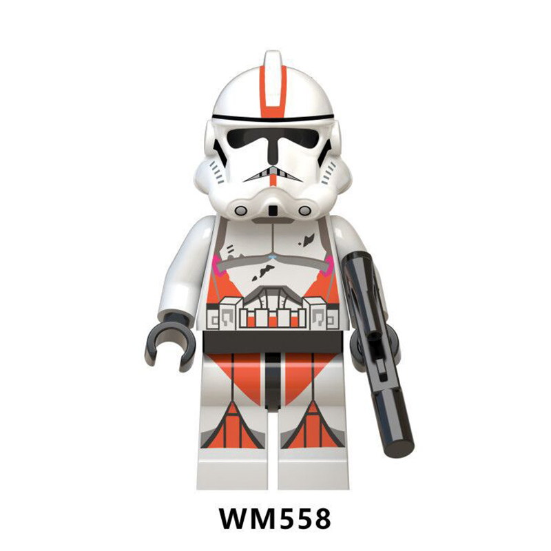 WM6036 Star Wars Minifigures Building Blocks Clone Stormtrooper Commander Figures MOC Bricks Model Toys Gifts For Children