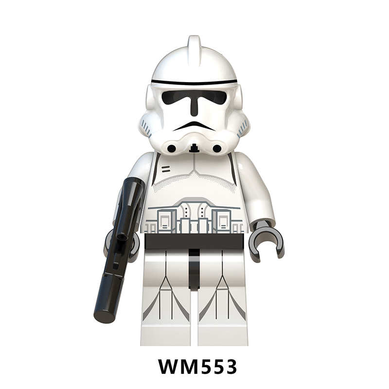 WM6036 Star Wars Minifigures Building Blocks Clone Stormtrooper Commander Figures MOC Bricks Model Toys Gifts For Children
