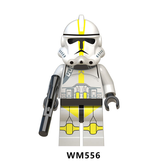 WM6036 Star Wars Minifigures Building Blocks Clone Stormtrooper Commander Figures MOC Bricks Model Toys Gifts For Children