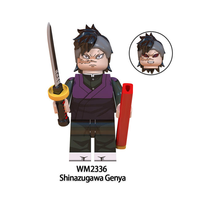 WM6137 Demon Slayer Minifigures Shinazugawa Sanemi Kanroji Mitsuri Building Blocks MOC Figures Bricks Model Toys Gifts for Kids