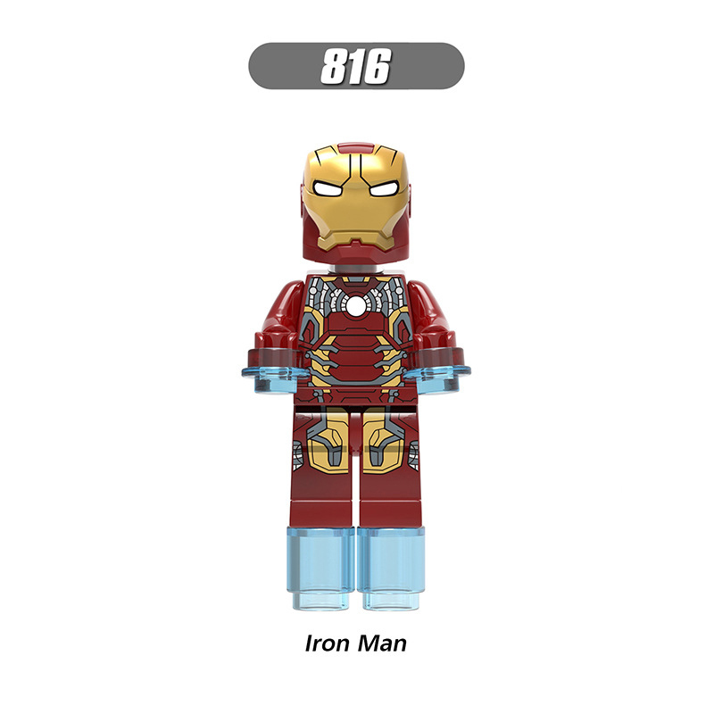 X0186 Marvel Super Heroes Series Minifigs Spider-Man Lron Man Thanos Building Blocks MOC Figures Bricks Model Toys Gifts for Kids