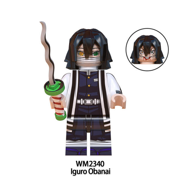 WM6137 Demon Slayer Minifigures Shinazugawa Sanemi Kanroji Mitsuri Building Blocks MOC Figures Bricks Model Toys Gifts for Kids