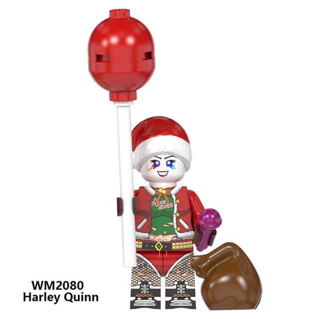 WM6104 Marvel Super Heroes Christmas Minifigures Building Blocks Batman Lron Man Captain Figures Bricks Model Toys Gifts For Kids