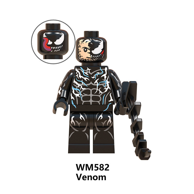 WM6044 Marvel Super Heroes Series Minifigures Spider-Man Iron Man Building Blocks MOC Figures Bricks Model Toys Gifts for Kids