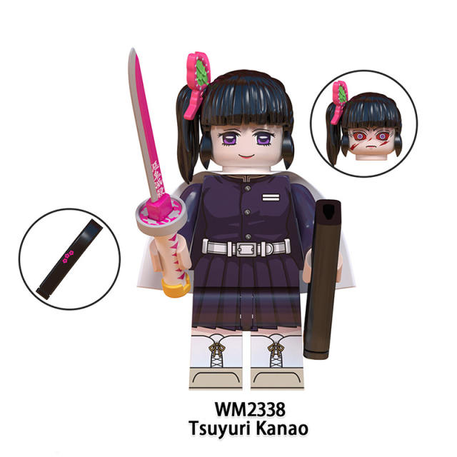 WM6137 Demon Slayer Minifigures Shinazugawa Sanemi Kanroji Mitsuri Building Blocks MOC Figures Bricks Model Toys Gifts for Kids