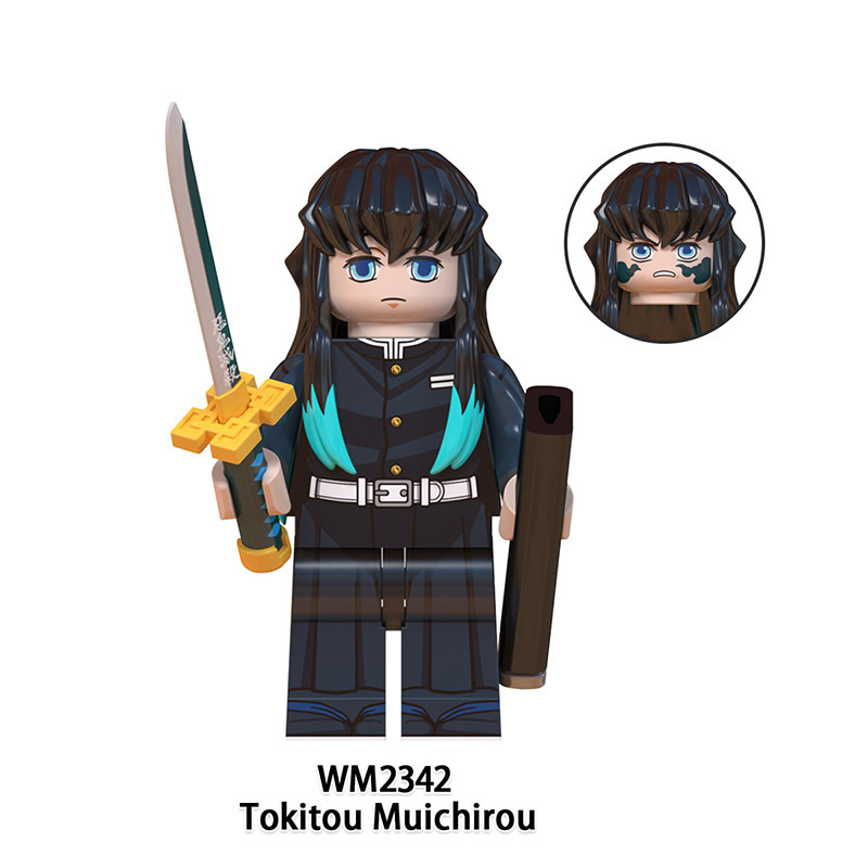 WM6137 Demon Slayer Minifigures Shinazugawa Sanemi Kanroji Mitsuri Building Blocks MOC Figures Bricks Model Toys Gifts for Kids