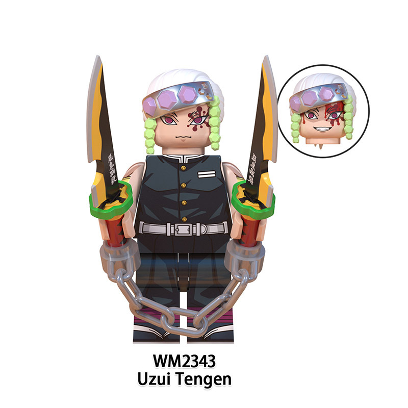 WM6137 Demon Slayer Minifigures Shinazugawa Sanemi Kanroji Mitsuri Building Blocks MOC Figures Bricks Model Toys Gifts for Kids
