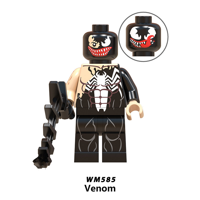 WM6044 Marvel Super Heroes Series Minifigures Spider-Man Iron Man Building Blocks MOC Figures Bricks Model Toys Gifts for Kids