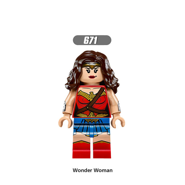 X0167 Marvel Super Heroes Series Minifigs Batman Wonder Woman Building Blocks MOC Figures Bricks Model Toys Gifts for Kids