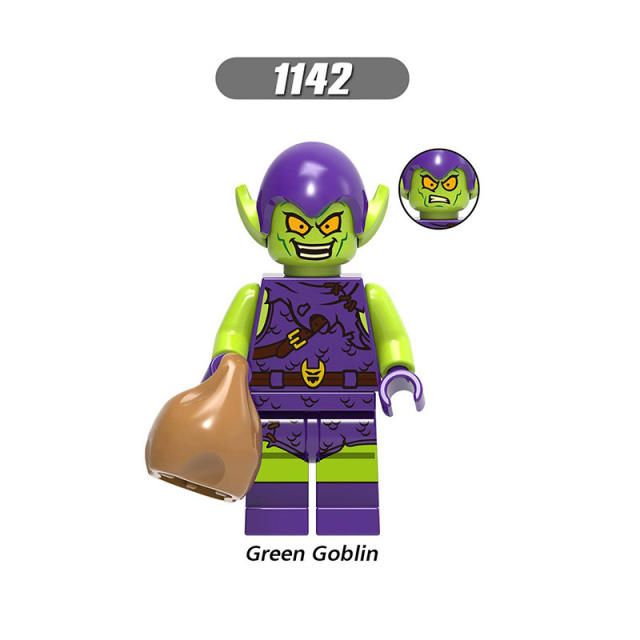 X0241 Marvel Super Heroes Series Minifigs Spider-Man Green Goblin Building Blocks MOC Figures Bricks Model Toys Gifts for Kids