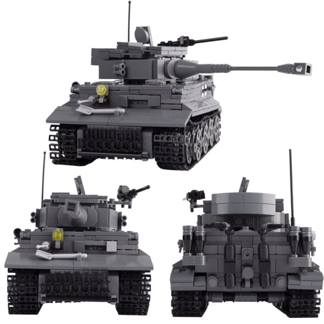 Minifig Micro German Tiger Tank