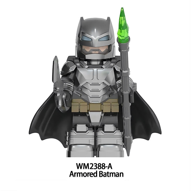 WM2388 Marvel Super Heroes Series Minifigures Armored Batman Building Blocks MOC Figures Bricks Model Toys Gifts For Children