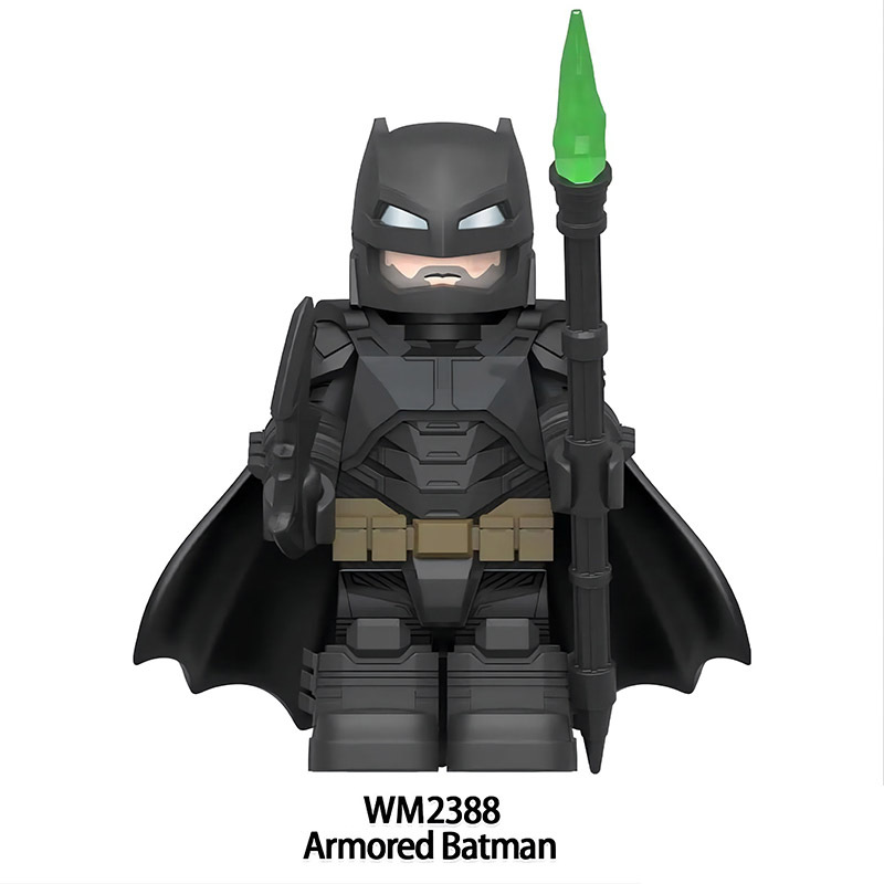 WM2388 Marvel Super Heroes Series Minifigures Armored Batman Building Blocks MOC Figures Bricks Model Toys Gifts For Children