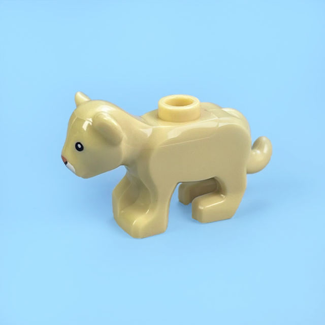 MOC City Animal Series Minifigures Tiger Building Blocks Zoo Lion Figures Parts DIY Bricks Modle Toys For Kids Compatible 60162