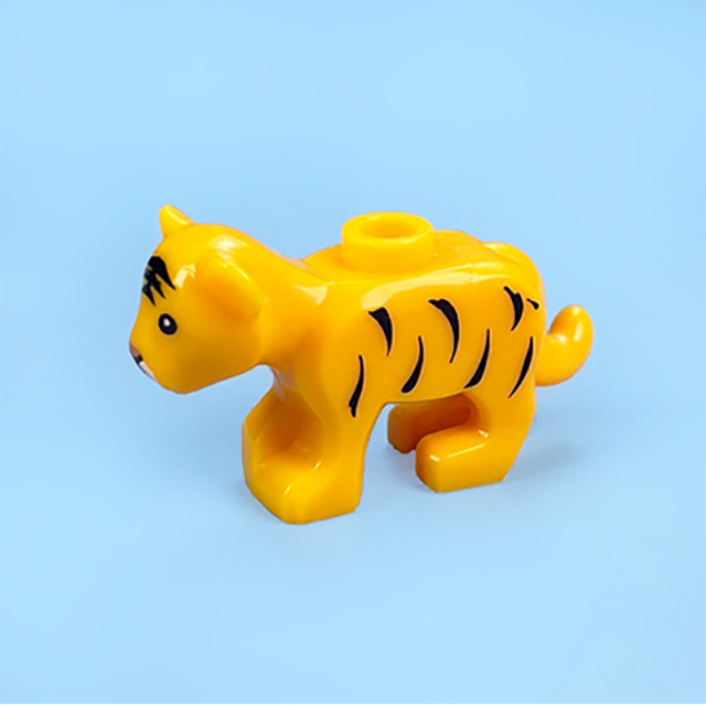 MOC City Animal Series Minifigures Tiger Building Blocks Zoo Lion Figures Parts DIY Bricks Modle Toys For Kids Compatible 60162