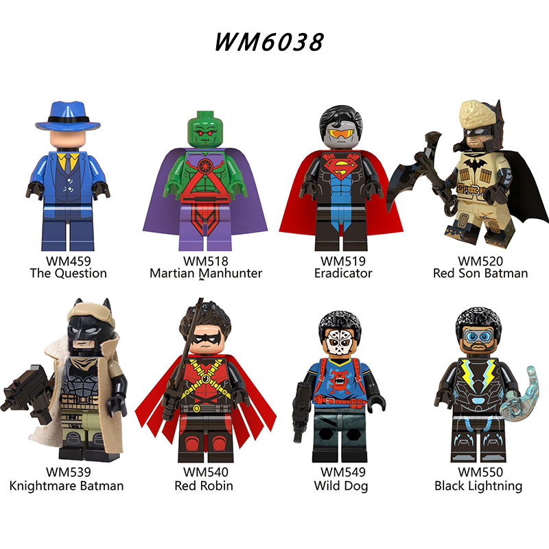 WM6038 Super Heroes Minifigures Batman Building Blocks Bricks Toys