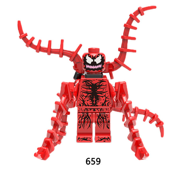 Marvel Super Heros Series Minifigures AntiVenom Building Blocks Amazing SpiderMan Carnage Avengers Figures MOC Bricks Model Toys