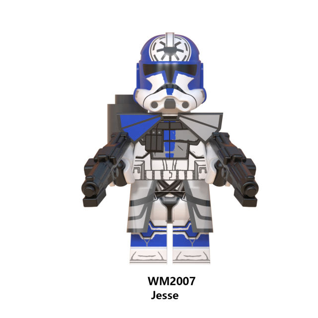 WM6095 Star Wars Series Minifigures Wrecker Jesse Building Blocks MOC Legion Trooper Commander Figures Bricks Model Toys Gift