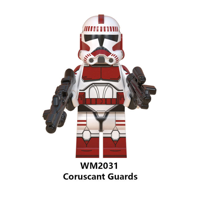 WM6098 Star Wars Series Minifigures Echo Death Watch Building Blocks MOC Clone Shock Trooper Figures Bricks Model Toys Gifts