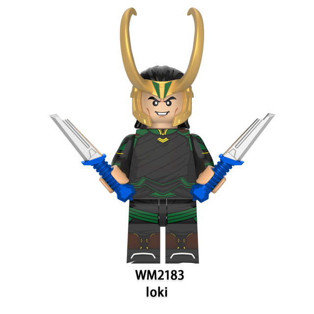 WM6118 Marvel Super Heroes Series Minifigures Loki Building Blocks MOC Villain Avengers League Figures Bricks Model Toys Gifts