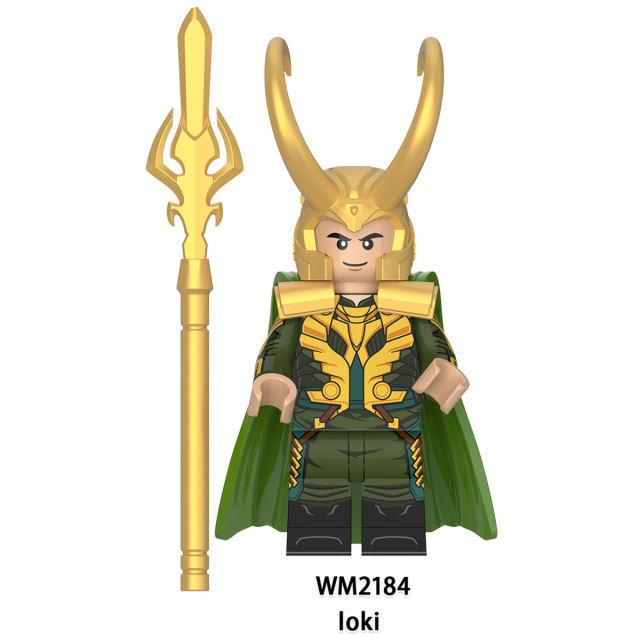 WM6118 Marvel Super Heroes Series Minifigures Loki Building Blocks MOC Villain Avengers League Figures Bricks Model Toys Gifts