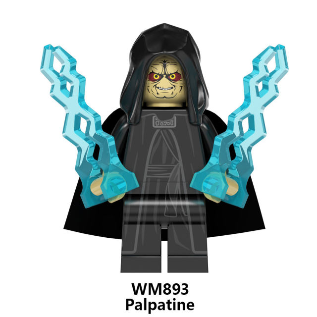 WM6081 Star Wars Series Minifigures Drak Rey Skywalker Building Blocks MOC Master Baby Yoda Figures Bricks Model Toys Gifts