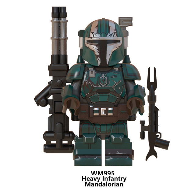 WM6094 Star Wars Series Minifigures Heavy Infantry Mandalorian Building Blocks MOC Trooper Figures Bricks Model Toys Gift For Kids