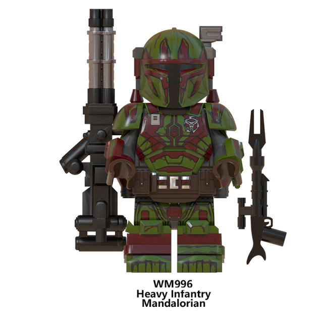WM6094 Star Wars Series Minifigures Heavy Infantry Mandalorian Building Blocks MOC Trooper Figures Bricks Model Toys Gift For Kids