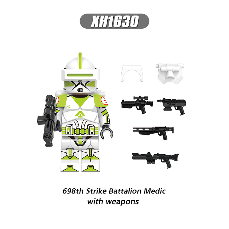 X0303 Star Wars Series Minifigures Clone Trooper Building Blocks MOC Recon Soldier Medic Figures Bricks Model Toys Gift For Kids