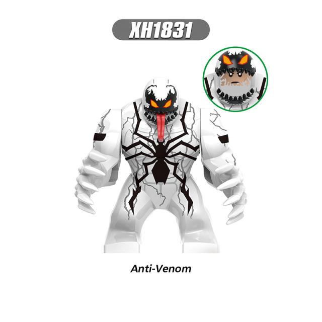 X0327 Marvel Super Heros Series Minifigures AntiVenom Building Blocks Amazing SpiderMan Avengers Figures MOC Bricks Model Toys