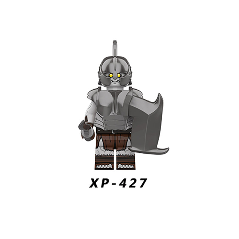 KT1056 Lord Of The Rings Minifigures Orcs Dwarf Building Blocks Medieval Soldier Armor Helmet Weapon Accessories Bricks Toys