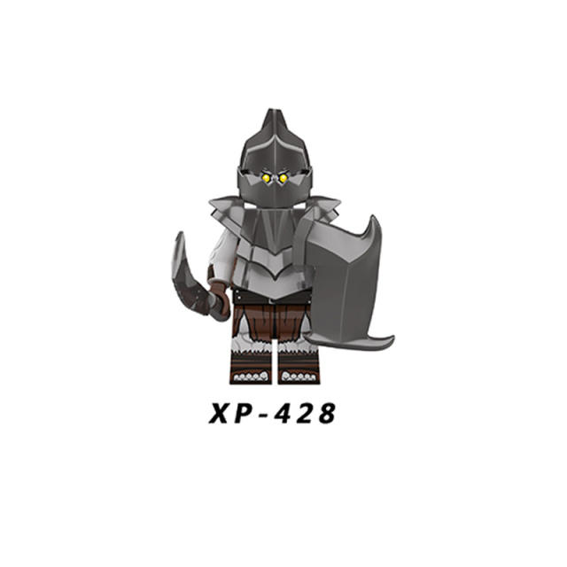 KT1056 Lord Of The Rings Minifigures Orcs Dwarf Building Blocks Medieval Soldier Armor Helmet Weapon Accessories Bricks Toys