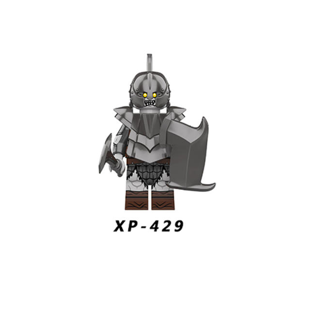 KT1056 Lord Of The Rings Minifigures Orcs Dwarf Building Blocks Medieval Soldier Armor Helmet Weapon Accessories Bricks Toys