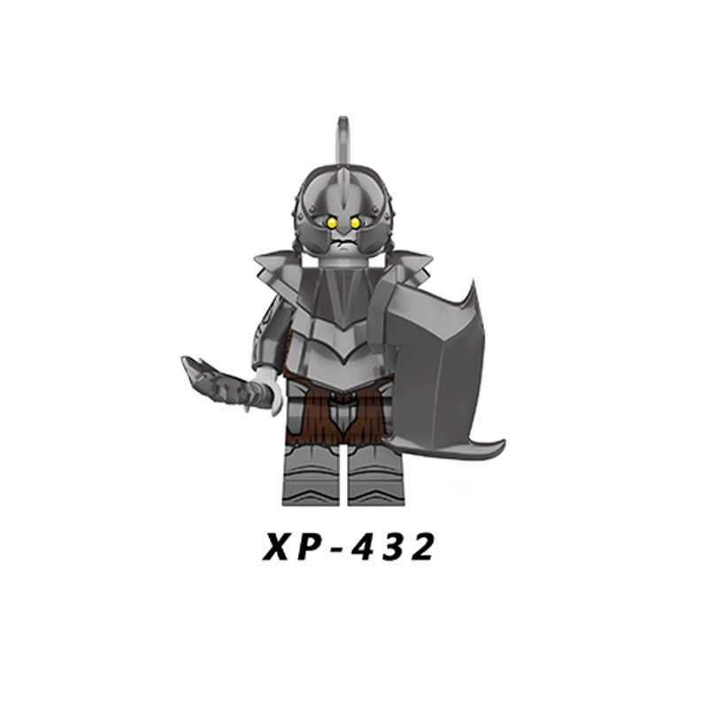 KT1056 Lord Of The Rings Minifigures Orcs Dwarf Building Blocks Medieval Soldier Armor Helmet Weapon Accessories Bricks Toys