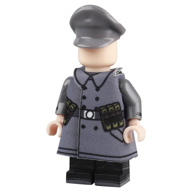 MOC WW2 Military Minifigures Accessories Coat Building Blocks Germany Army Soldiers Figures Clothes Cloaks Bricks Model Toys Gifts