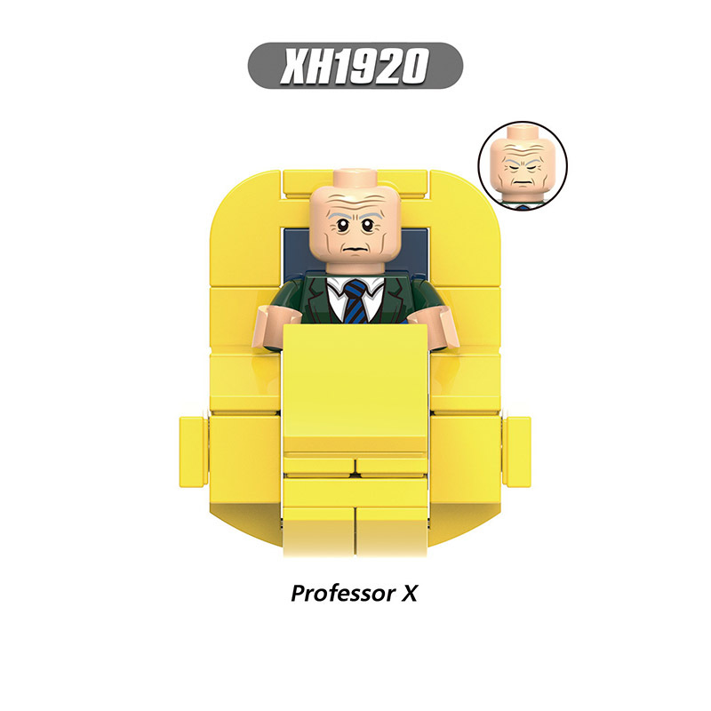 X0338 Marvel Super Heroes Series Minifigs Captain Marvel Professor X Building Blocks MOC Figures Bricks Toys Gifts For Kids