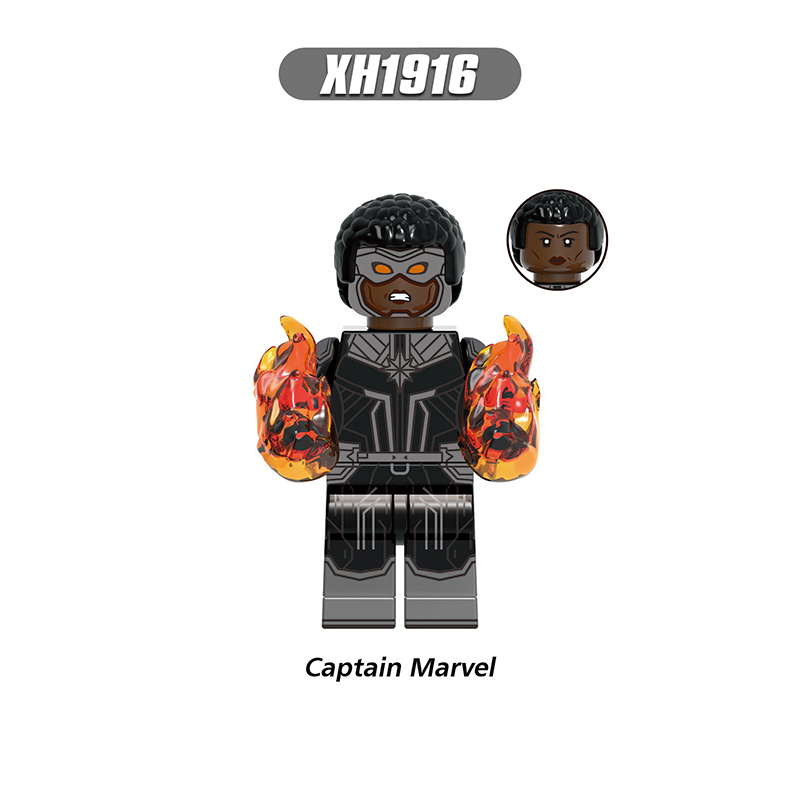X0338 Marvel Super Heroes Series Minifigs Captain Marvel Professor X Building Blocks MOC Figures Bricks Toys Gifts For Kids