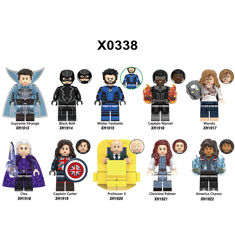 X0338 Marvel Super Heroes Minifigs Captain Marvel Building Blocks