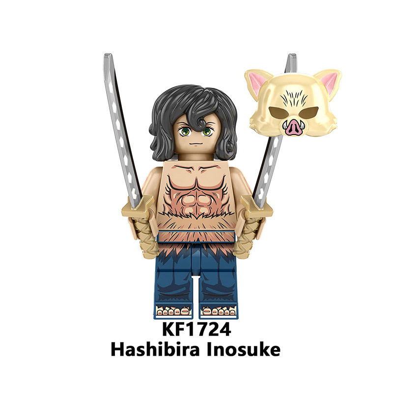 KF6162 Demon Slayer Minifigures Building Blocks Bricks Toys