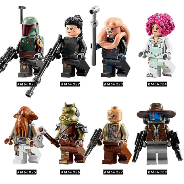 KM66021-66028 Star Wars Minifigures Boba Fett Bane Building Blocks MOC Gamorrean Figures Bricks Model Toys Gifts For Children