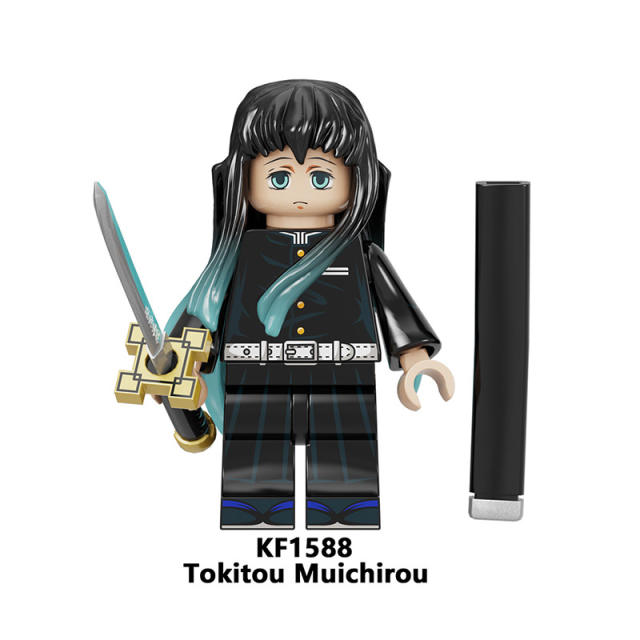 KF6146 Demon Slayer Minifigures Kamado Tanjirou Nezuko Building Blocks MOC Kanroji Mitsuri Figures Bricks Model Toys Gifts for Kids