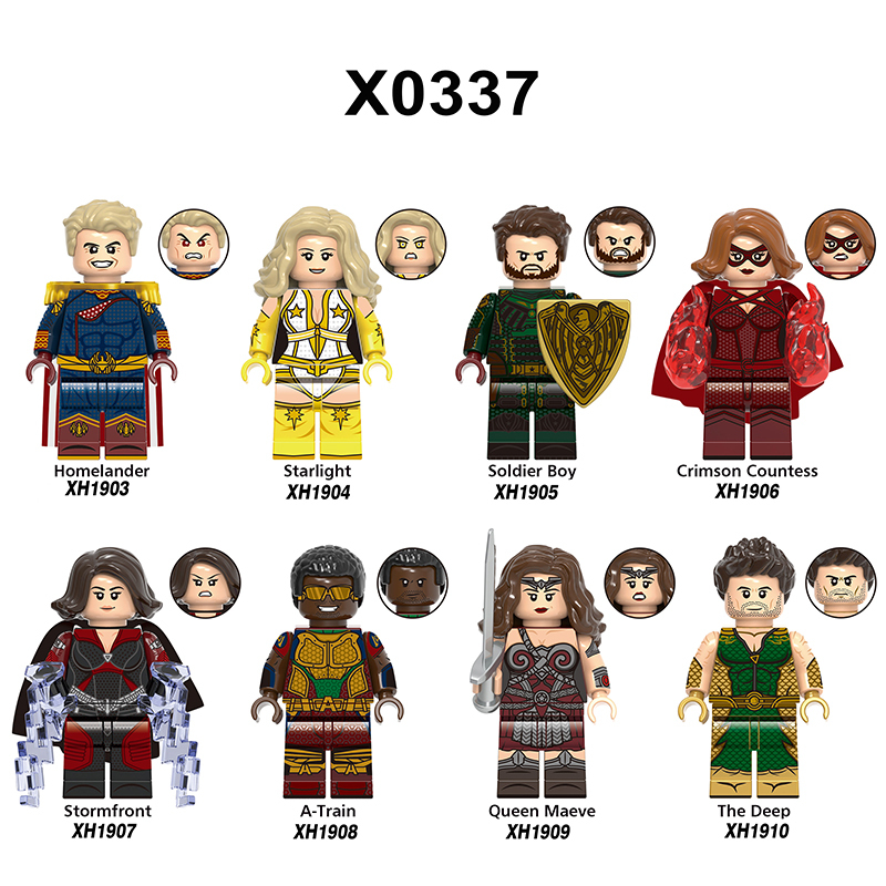 X0337 Marvel Super Heroes Series Minifigs Starlight Stormfront Queenmaeve Building Blocks Figures Bricks Toys Gifts For Kids