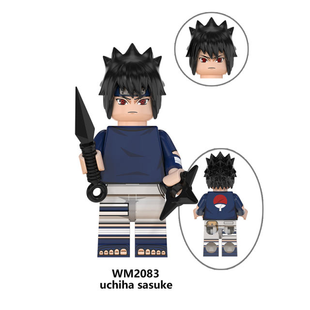 WM6105 Naruto Series Minifigures Kakashi Kakuzu Sasuke Building Blocks Uzumaki Naruto Anime Cartoon Figures MOC Bricks Toys Gifts