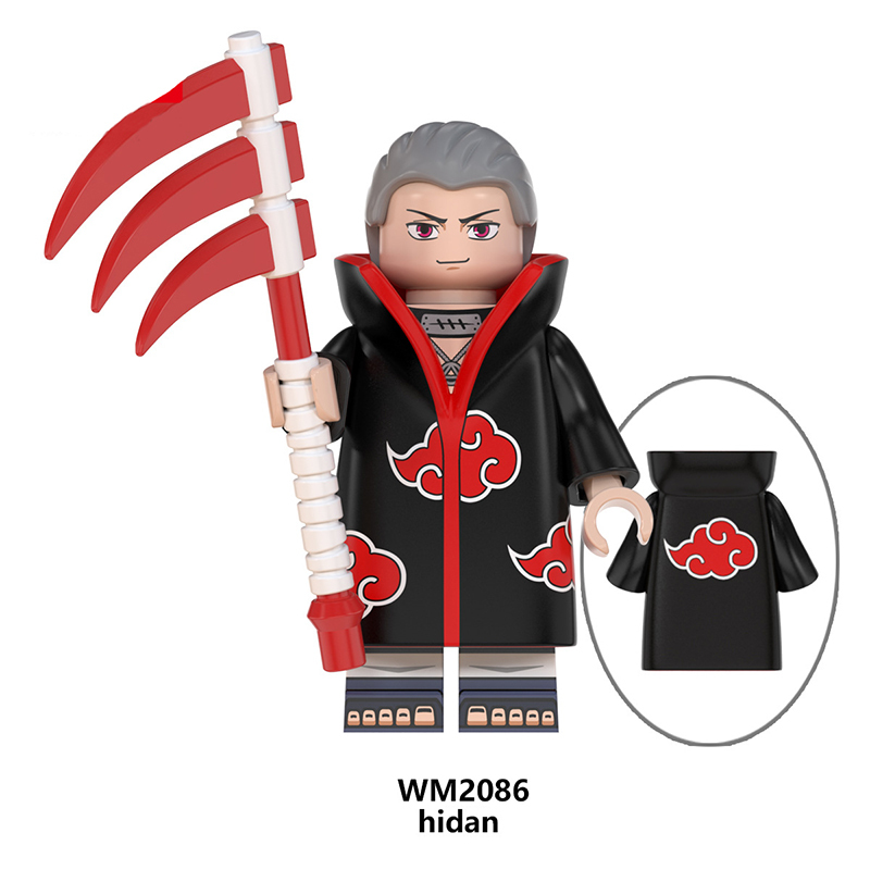WM6105 Naruto Series Minifigures Kakashi Kakuzu Sasuke Building Blocks Uzumaki Naruto Anime Cartoon Figures MOC Bricks Toys Gifts