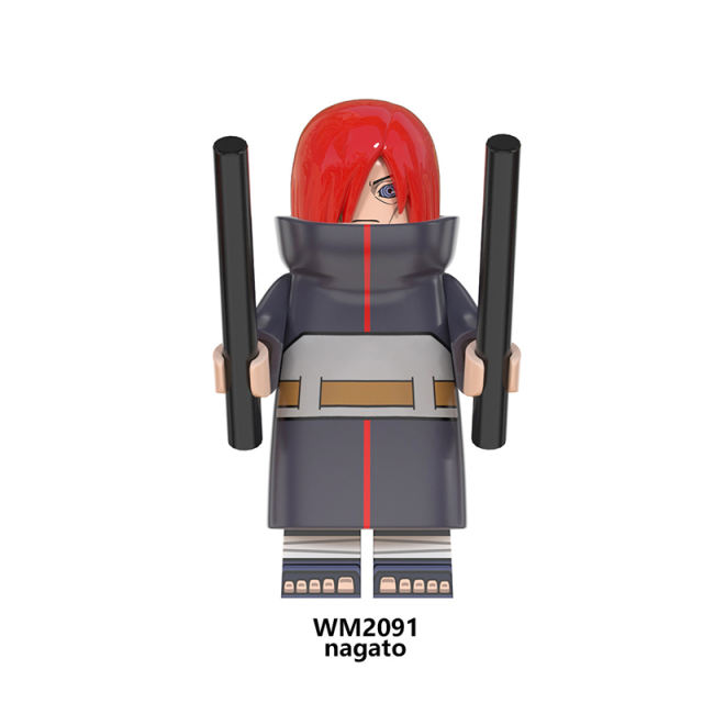 WM6106 Naruto Series Minifigures Konan Zetsu Deidara Building Blocks Uzumaki Naruto Anime Cartoon Figures MOC Bricks Toys Gifts