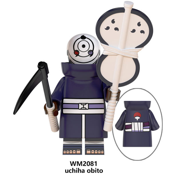 WM6105 Naruto Series Minifigures Kakashi Kakuzu Sasuke Building Blocks Uzumaki Naruto Anime Cartoon Figures MOC Bricks Toys Gifts