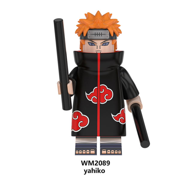 WM6106 Naruto Series Minifigures Konan Zetsu Deidara Building Blocks Uzumaki Naruto Anime Cartoon Figures MOC Bricks Toys Gifts