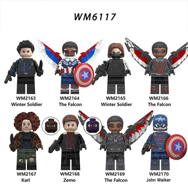 WM6117 Marvel Super Heroes Series Minifigures Winter Soldier Karl Building Blocks MOC Figures Bricks Model Toys Gifts For Children